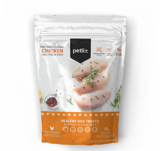 Petlix 100% Pasture-Raised Chicken Dog Treats 4oz